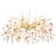 Candelabre, Lustre - Candelabru elegant design modern Danna auriu mat/ chihlimbar