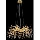 Candelabre, Lustre - Candelabru elegant design modern Danna auriu mat/ chihlimbar