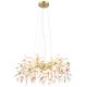 Candelabre, Lustre - Candelabru elegant design modern Danna auriu mat/ chihlimbar