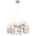 Candelabru elegant design modern Danna cromat/ fumuriu