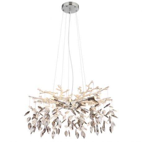 Pendule, Lustre suspendate - Candelabru elegant design modern Danna cromat/ fumuriu