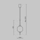 Pendule, Lustre suspendate - Pendul LED design modern decorativ The Sixth Sense