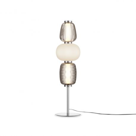 Veioze - Veioza LED design modern decorativ Pattern crom