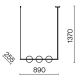 Pendule, Lustre suspendate - Lustra design deosebit Erich alama 3L