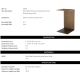 Masute Living - Masuta laterala design LUX Panarea