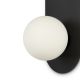 Aplice, corpuri de iluminat pentru pereti - Aplica de perete design modern minimalist Bao negru