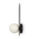 Aplice, corpuri de iluminat pentru pereti - Aplica de perete design modern minimalist Bao negru