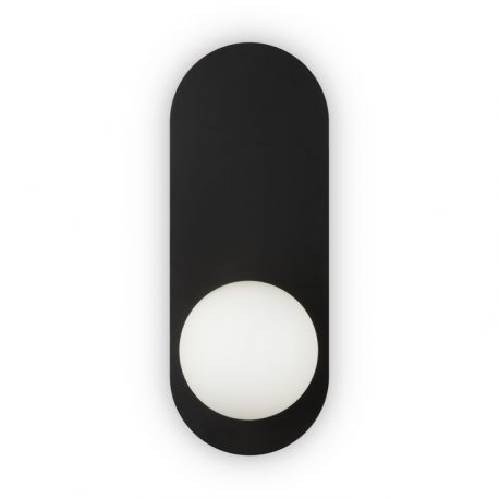 Aplice, corpuri de iluminat pentru pereti - Aplica de perete design modern minimalist Bao negru