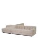Banchete-Tabureti - Otoman design LUX, Suport picioare canapea modulara Dean Skyward sand