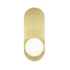 Aplice, corpuri de iluminat pentru pereti - Aplica de perete design modern minimalist Bao aurie