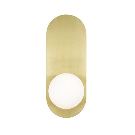 Aplice, corpuri de iluminat pentru pereti - Aplica de perete design modern minimalist Bao aurie