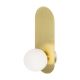 Aplice, corpuri de iluminat pentru pereti - Aplica de perete design modern minimalist Bao aurie