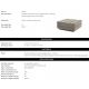 Banchete-Tabureti - Otoman design LUX, Suport picioare canapea modulara Dean Savona greige