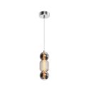 Pendul LED design modern decorativ Drop crom