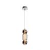 Pendul LED design modern decorativ Drop crom