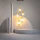 Pendule, Lustre suspendate - Lustra LED suspendata design modern decorativ Drop 5L auriu