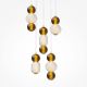 Pendule, Lustre suspendate - Lustra LED suspendata design modern decorativ Drop 5L auriu