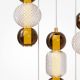 Pendule, Lustre suspendate - Lustra LED suspendata design modern decorativ Drop 5L auriu