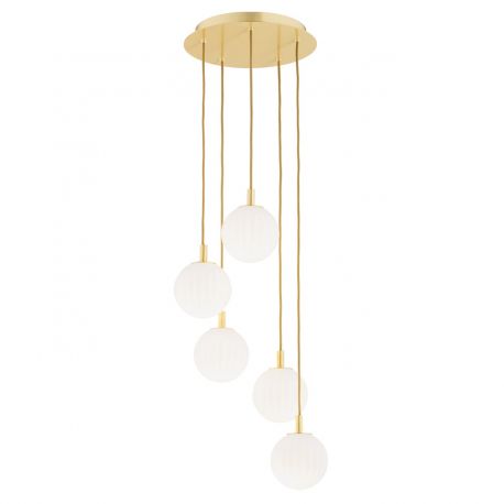 Pendule, Lustre suspendate - Lustra design modern cu 5 pendule Paloma