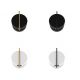 Aplice, corpuri de iluminat pentru pereti - Aplica LED ambientala reglabila design modern minimalist Nuance negru/auriu