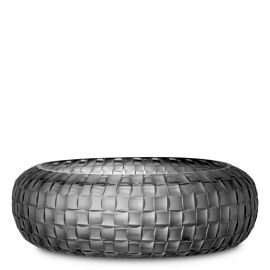 Parfumuri de camera, Idei cadouri, Obiecte decorative - Vas decorativ design LUX realizat manual din sticla Varese gri