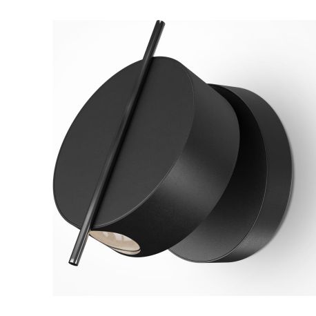 Aplice, corpuri de iluminat pentru pereti - Aplica LED ambientala reglabila design modern minimalist Nuance negru