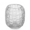 Vas decorativ design LUX realizat manual din sticla Varese S frosted