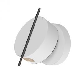 Aplice, corpuri de iluminat pentru pereti - Aplica LED ambientala reglabila design modern minimalist Nuance alb/negru