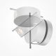 Aplice, corpuri de iluminat pentru pereti - Aplica LED ambientala reglabila design modern minimalist Nuance alb/negru