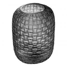 Vaze - Vas decorativ design LUX realizat manual din sticla Varese L gri