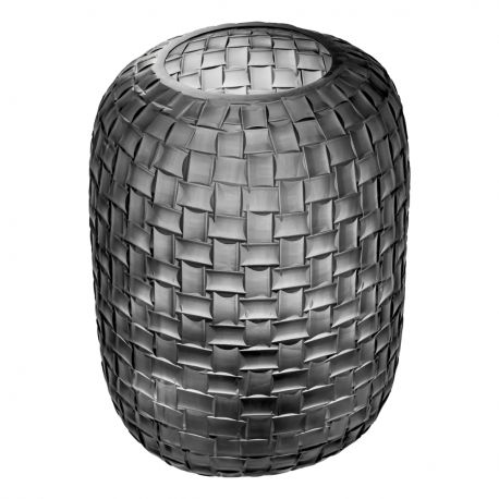 Vaze - Vas decorativ design LUX realizat manual din sticla Varese L gri