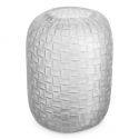 Vas decorativ design LUX realizat manual din sticla Varese L frosted