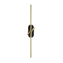 Aplica LED ambientala design minimalist Renaissance negru/alama