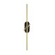 Aplica LED ambientala design minimalist Renaissance negru/alama