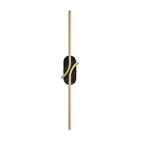Aplice, corpuri de iluminat pentru pereti - Aplica LED ambientala design minimalist Renaissance negru/alama