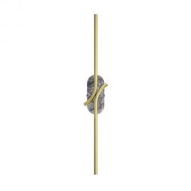 Aplice, corpuri de iluminat pentru pereti - Aplica LED ambientala design minimalist Renaissance gri/alama