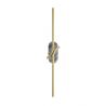 Aplica LED ambientala design minimalist Renaissance gri/alama