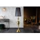 Lampadare - Lampadar, Lampa de podea design deosebit Lucie 160cm, negru-auriu