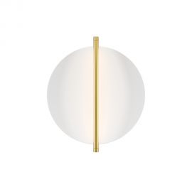 Aplice, corpuri de iluminat pentru pereti - Aplica LED ambientala design modern Mira alama/alb