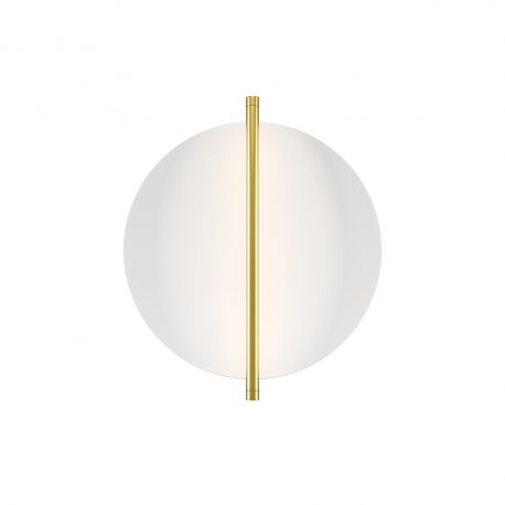 Aplice, corpuri de iluminat pentru pereti - Aplica LED ambientala design modern Mira alama/alb