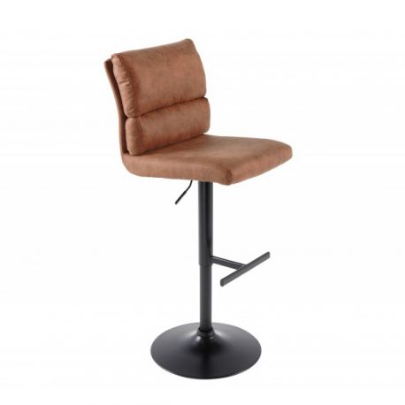 Scaune Bar - Set 2 scaune de bar Comfort microfibra maro vintage