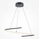 Pendule, Lustre suspendate - Lustra LED suspendata design circular Curve negru