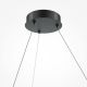 Pendule, Lustre suspendate - Lustra LED suspendata design circular Curve negru