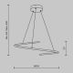 Pendule, Lustre suspendate - Lustra LED suspendata design circular Curve alama