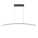 Lustra LED suspendata design minimalist Curve negru