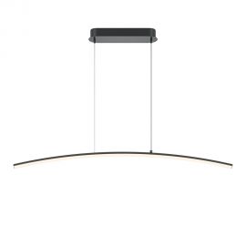 Lustra LED suspendata design minimalist Curve negru