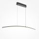 Pendule, Lustre suspendate - Lustra LED suspendata design minimalist Curve negru