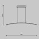 Pendule, Lustre suspendate - Lustra LED suspendata design minimalist Curve negru