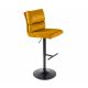 Scaune Bar - Set 2 scaune de bar Comfort catifea galben mustar