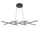 Pendule, Lustre suspendate - Lustra LED suspendata design geometric Halo negru